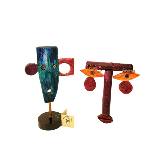 Contemporary Folk Art Modern Art Wood Sculptures by Jay McCarten Canadian Artist - Picture 5 of 9